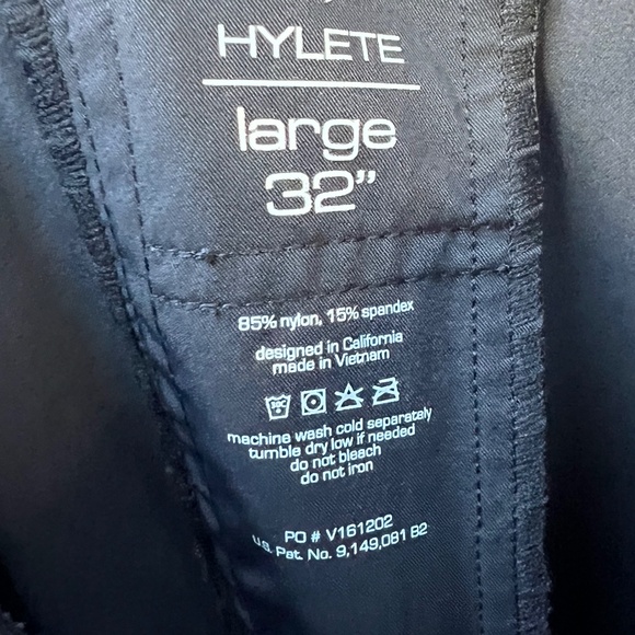 HYLETE Men’s Training Pants Black Large 32” Performance Athletic Joggers - Picture 6 of 6